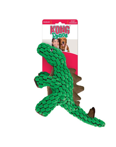 KONG Dynos Stegosaurus Green rotaļlieta suņiem dinozaurs S.