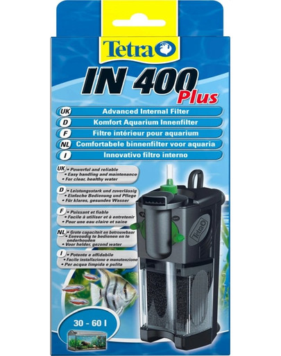Iekštelpu filtrs Tetra In Plus In 400-vidējais filtrs 30-60 L