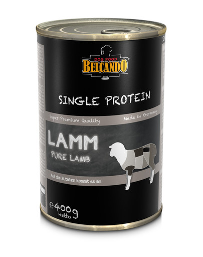 BELCANDO Single Protein Jēra gaļa 6 x 400 g monoproteīnu barība suņiem