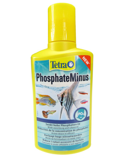 TETRA PhosphateMinus 250 ml samazina augstu fosfātu (PO4) koncentrāciju - novērš nevēlamu augu augšanu