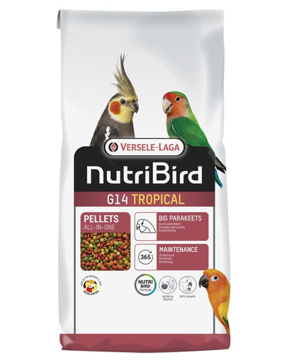 VERSELE-LAGA NutriBird G14 Tropical 1 kg barība vidēja lieluma papagaiļiem