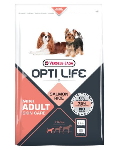 Versele-Laga Adult Skin Care Medium & Maxi ėdalas suaugusiems mažų veislių šunims su lašiša ir ryžiais 2,5 kg