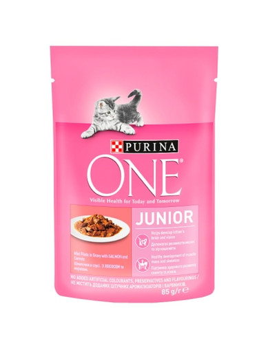 PURINA ONE Junior Lasis kaķēniem 24 x 85 g