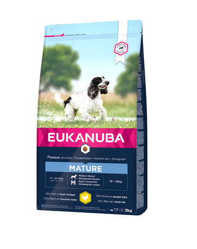 EUKANUBA Senior Medium Breeds Chicken 3 kg