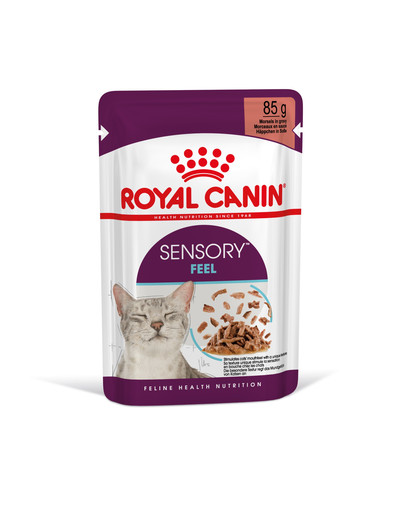 ROYAL CANIN Sensory mitrā barība - gabaliņi mērcē pieaugušiem kaķiem, stimulē ožas, garšas un tekstūras sajūtas 12x85 g