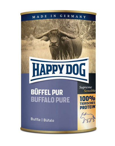 Happy Dog Buffalo Pure konservi ar bizona gaļu suņiem 400 g