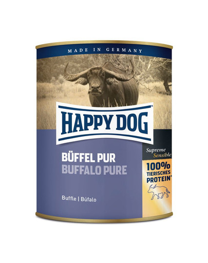 Happy Dog Buffalo Pure konservi ar bizona gaļu suņiem 800 g