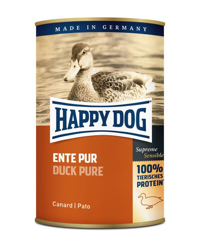 Happy Dog Ente Pur konservi suņiem ar pīles gaļu 400 g