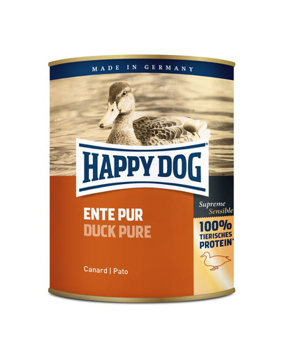 Happy Dog Ente Pur konservi suņiem ar pīles gaļu 800 g