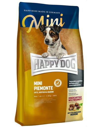 HAPPY DOG Mini Piemonte ar pīles gaļu un kastaņiem 4 kg |