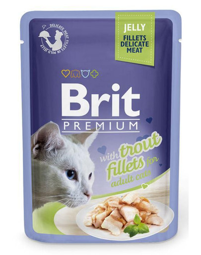 BRIT Premium foreles fileja želejā 24 x 85 g