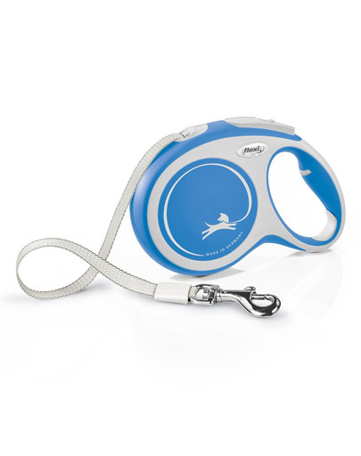 FLEXI New Comfort L Tape 8 m blue automātiskā pavada, zila