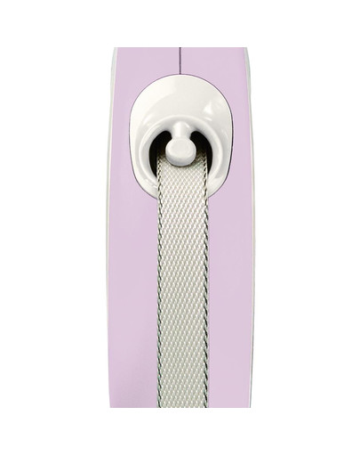FLEXI New Comfort M Tape 5 m rose automātiskā pavada, rozā