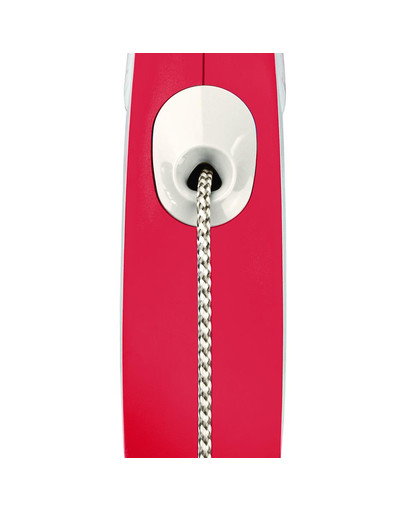 FLEXI New Comfort S Cord 5 m red automātiskā pavada, sarkana