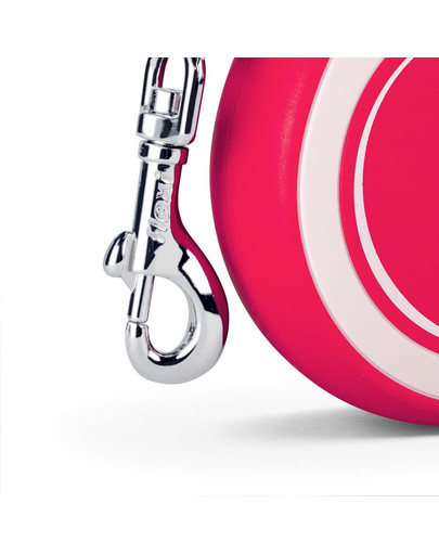 FLEXI New Comfort S Cord 5 m red automātiskā pavada, sarkana