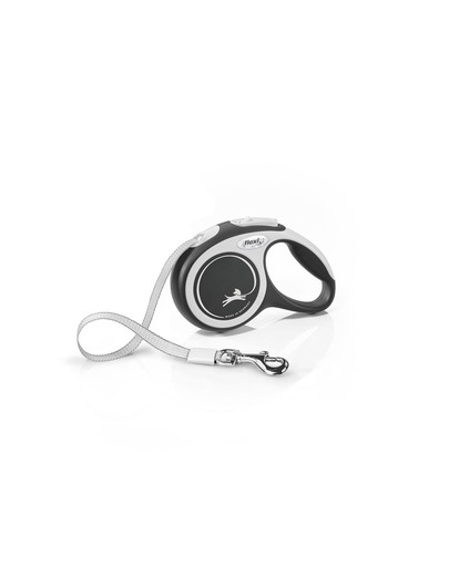 FLEXI New Comfort XS Tape 3 m black automātiskā pavada, melna