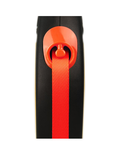 FLEXI New Neon M Tape 5 m orange automātiskā pavada, oranža