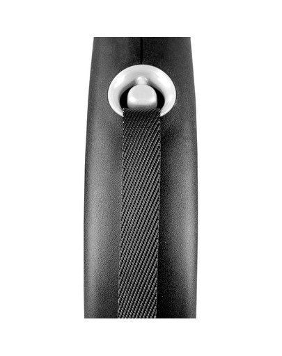Automātiskā pavada melna dizains L siksna 5 m krāsa melna