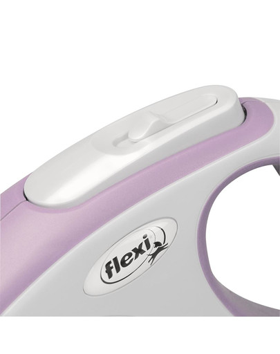 FLEXI New Comfort M Cord 8 m rose automātiskā pavada, rozā