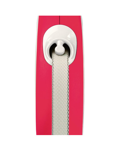 FLEXI New Comfort M Tape 5 m red automātiskā pavada, sarkana