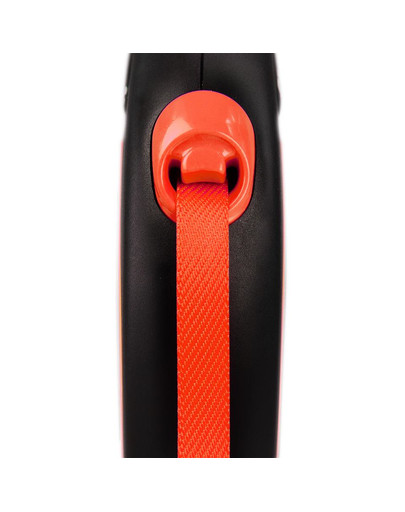 FLEXI New Neon S Tape 5 m orange automātiskā pavada, oranža