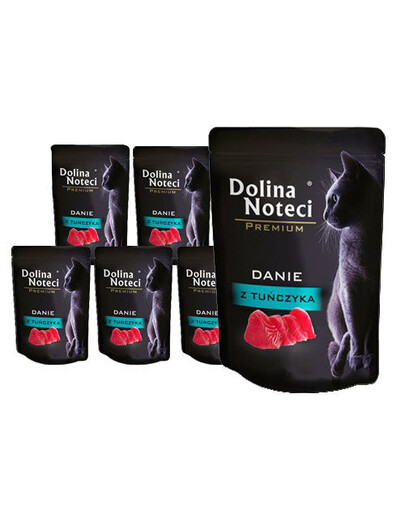 DOLINA NOTECI Premium Danie z tuńczyka dla kotów dorosłych 10x85 g