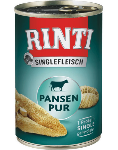 RINTI Singlefleisch Rumen, monoproteīnu barība 400 g