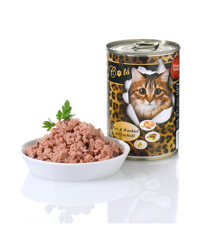 O'CANIS konservi kaķiem ar paipalu gaļu un lasi eļļā 400 g