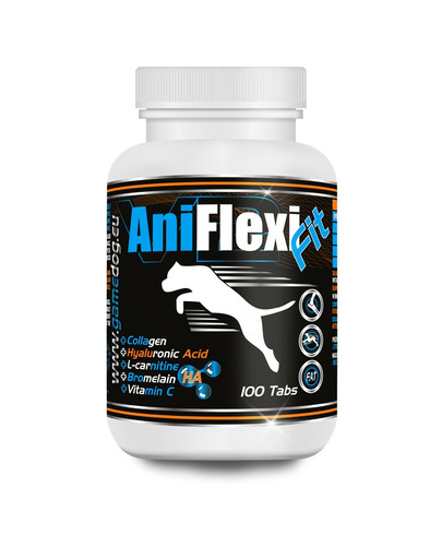 GAME DOG AniFlexi Fit V2 100 tab. Uztura bagātinātājs muskuļu un skeleta sistēmas pareizas darbības atbalstam