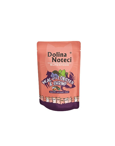 DOLINA NOTECI Superfood omārs un garneles 85g mitrā kaķu barība