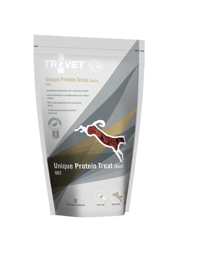 TROVET Unique Protein Treat Duck UDT mini funkcionālie suņu našķi 125 g