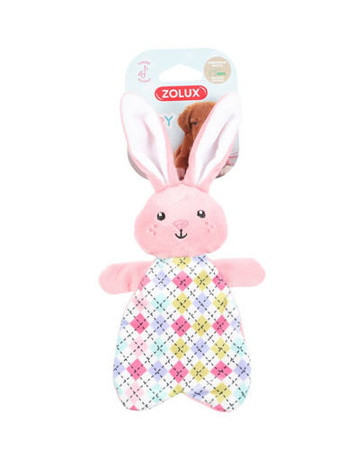 ZOLUX PUPPY TINY plīša rotaļlieta kucēnam, rozā krāsā