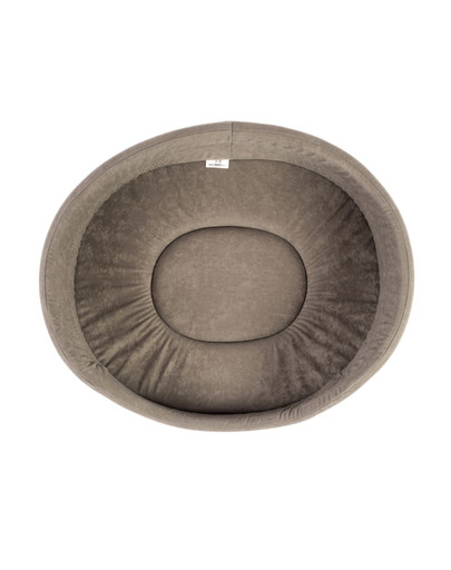 FERA Guolis ovalus 47x38x15 cm pilka su pagalve