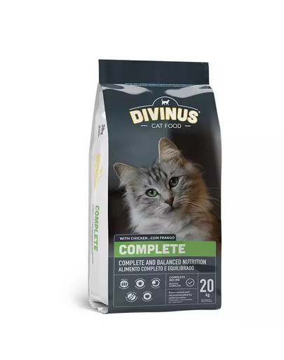DIVINUS Cat Complete pieaugušo kaķu barība 20kg