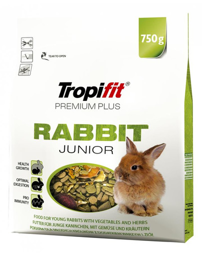 TROPIFIT Premium Plus RABBIT JUNIOR trušiem 750 g