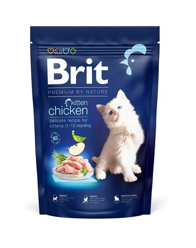 BRIT Cat Premium by Nature  chicken Kaķēnu barība ar vistas gaļu 300 g