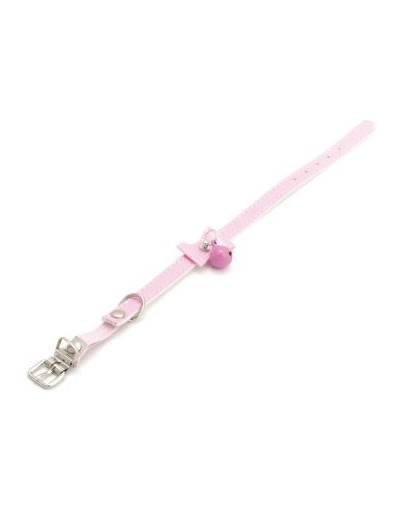 Comfy kakla siksna Vivian ar pušķīti rozā krāsā 30 cm