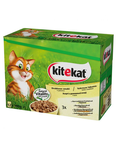 KITEKAT Mājputni želejā 12x100 g