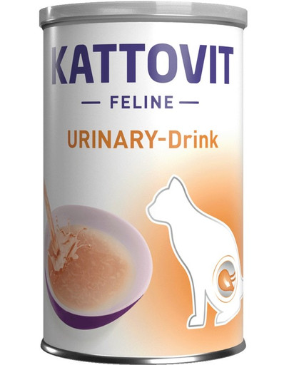 KATTOVIT Cat Diet Drinks Urinary Drink 135 ml ar vistas gabaliņiem/ Atkārtotu struvīta akmeņu gadījumā palīdz šīs dzeriens uzņemt pietiekami daudz šķidruma.