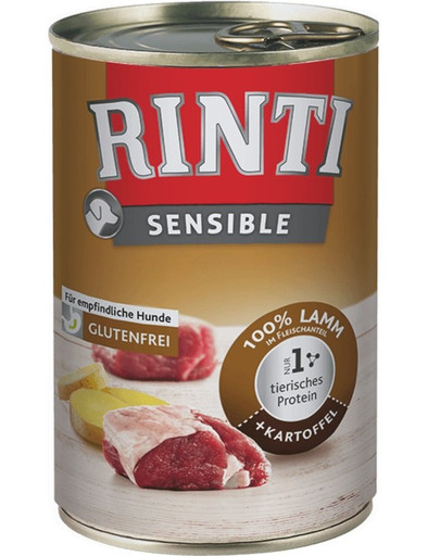 RINTI Sensible jēra gaļa ar kartupeļiem, bez glutēna 400 g