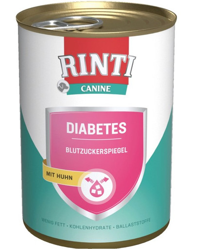 RINTI Canine diabēta gadījumā - ar vistas gaļu 400 g