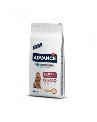 ADVANCE Medium Senior vidēju šķirņu suņiem 12kg