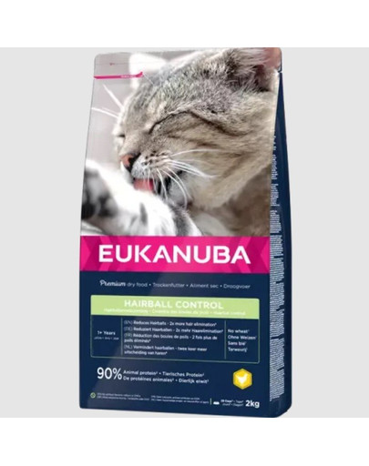 EUKANUBA pieaugušiem kaķiem, pret bumbuļu veidošanu 10 kg