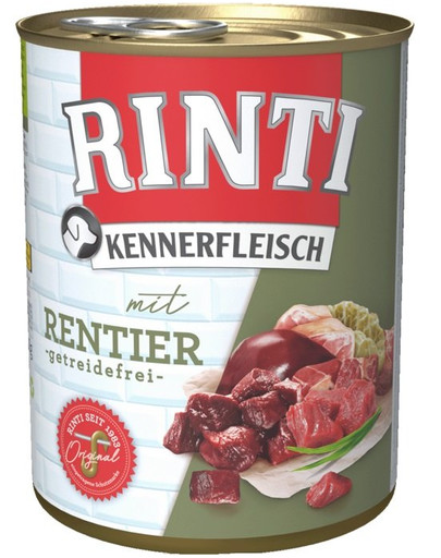 RINTI Kennerfleisch brieža gaļa, bez graudiem 800 g