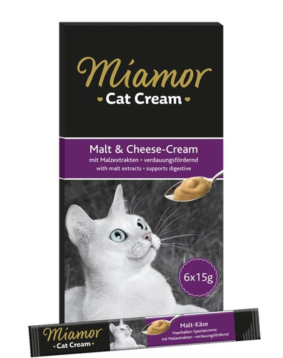 MIAMOR Cat Cream iesala pasta ar sieru 6 x 15 ml