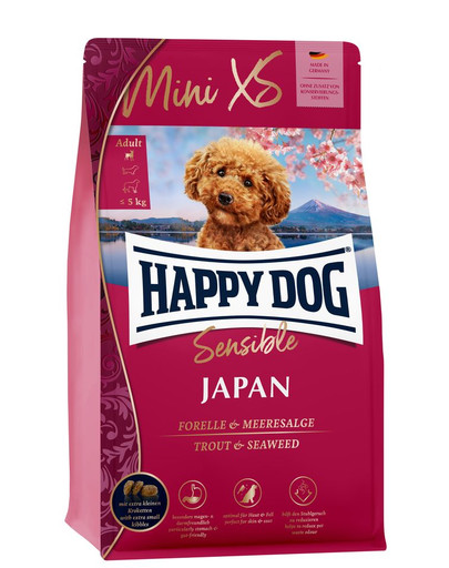 HAPPY DOG Mini XS Japan 1,3 kg maziem un miniatūriem suņiem