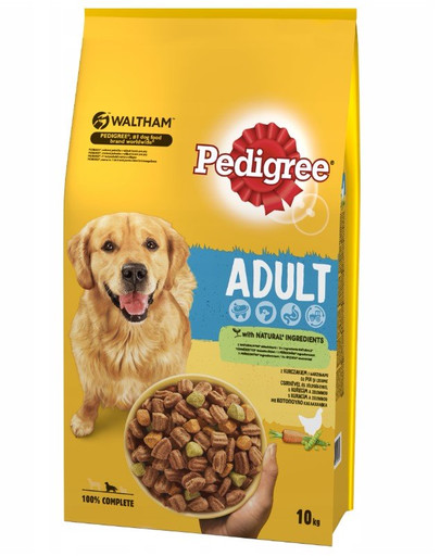 PEDIGREE pieaugušo suņu barība ar vistu un dārzeņiem 2,6 kg
