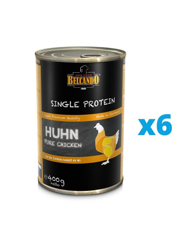 BELCANDO Single Protein vistas gaļa 6x400 g mitrā suņu barība