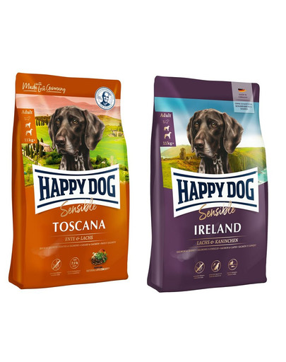 HAPPY DOG Supreme Тoscana 12.5 kg + Irland 12.5 kg