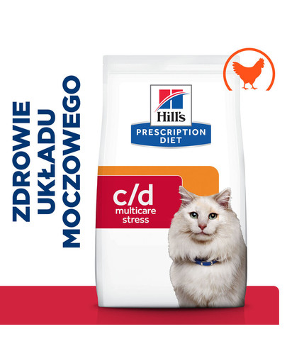 HILL'S Prescription Diet c/d Multicare Stress kaķu urīnceļu veselībai 3kg